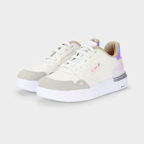 Tênis Infantil Bibi Glam Branco e Holográfico