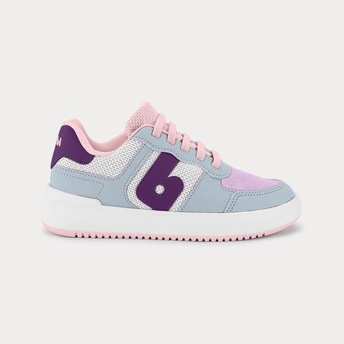 Tênis Infantil Bibi B College Branco com Lilás