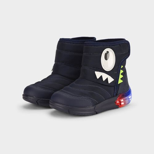 Bota Infantil Bibi Space Azul Marinha de Monstro