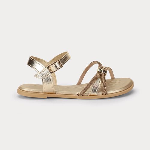 Sandália Infantil Bibi Shine Kids Dourada