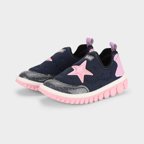 Tênis Infantil Bibi Roller 2.0 Azul Marinho de Estrelas