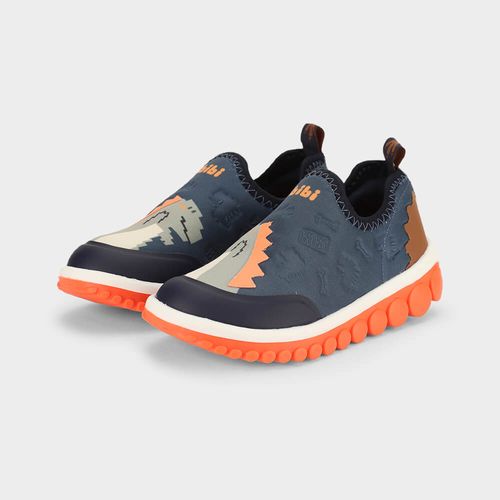 Tênis Infantil Bibi Roller 2.0 Azul de Dinossauro