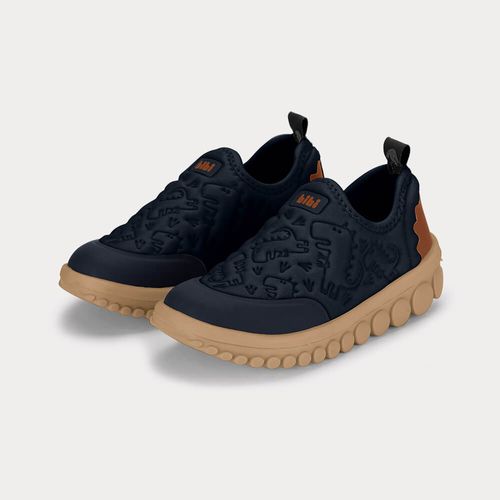 Tênis Infantil Bibi Roller 2.0 Azul de Dinossauro