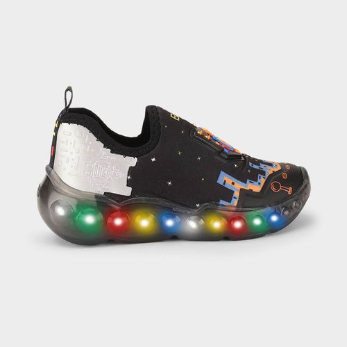 Tênis Infantil de Luz Bibi Roller Celebration 3.0 Preto 1252081