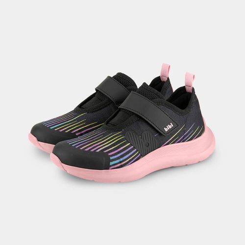 Tênis Infantil Bibi Action Preto com Rosa