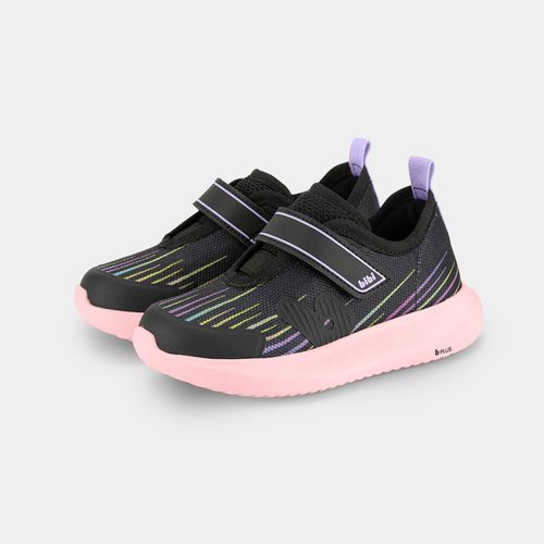 Tênis Infantil Bibi Flash Preto com Rosa