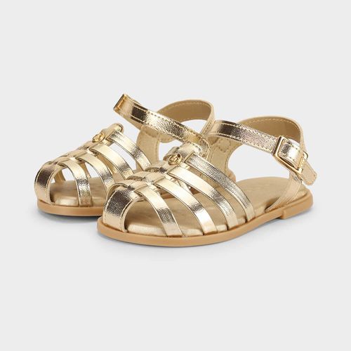 Sandália Infantil Bibi Shine Mini Dourada