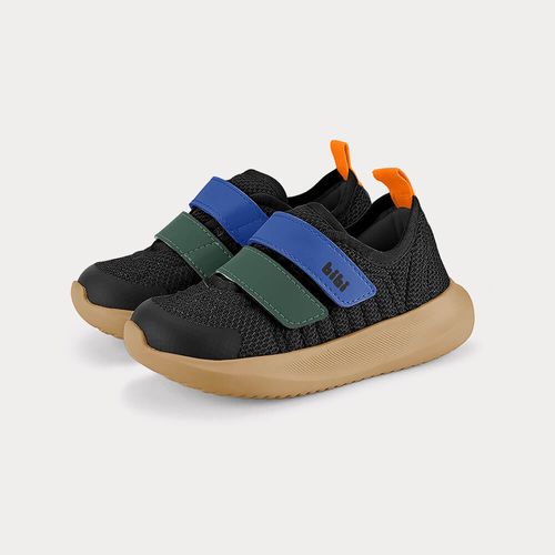 Tênis Infantil Bibi Flash Preto com Marrom