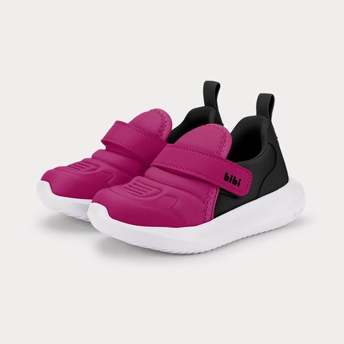 Tênis Infantil Bibi Flash Preto com Rosa
