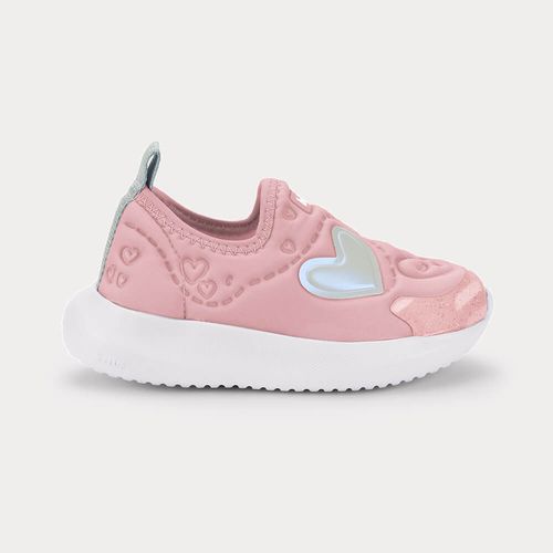 Tênis Infantil Bibi Flash Rosa de Coração