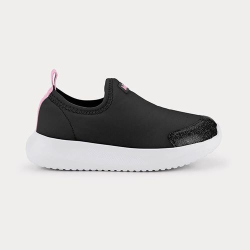 Tênis Infantil Bibi Flash Preto com Rosa
