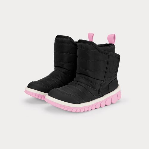Bota Infantil Bibi Roller 2.0 Drop Preta com Rosa