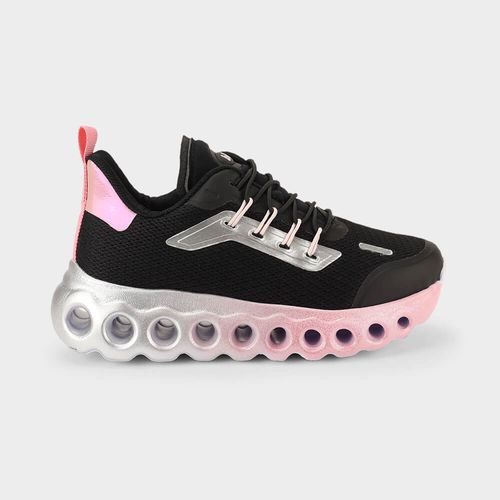 Tênis Infantil Bibi Roller Sport Preto com Rosa