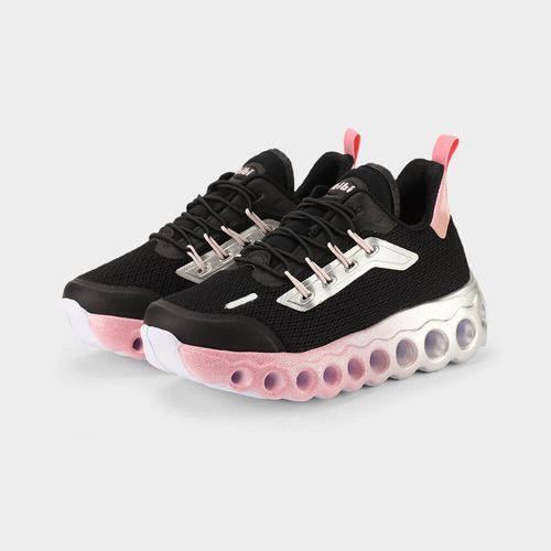 Tênis Infantil Bibi Roller Sport Preto com Rosa