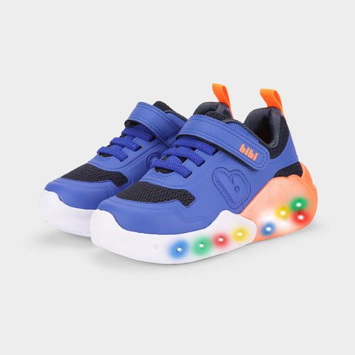 Tênis Infantil Bibi Fun Light Azul com Laranja 1275011