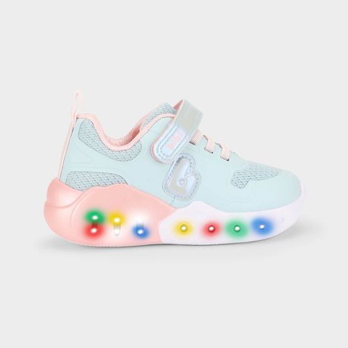 Tênis Infantil Bibi Fun Light Azul com Rosa 1275012