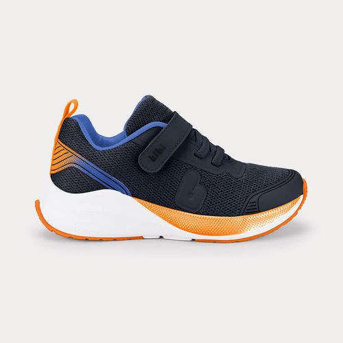 Tênis Infantil Bibi High School Azul com Laranja