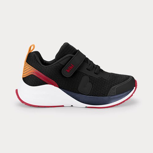Tênis Infantil Bibi High School Preto com Vermelho