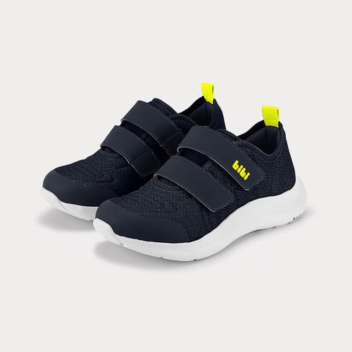 Tênis Infantil Bibi Action Azul Marinho com Amarelo