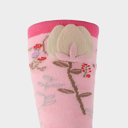 Meia Infantil Bibi Kids III Rosa de Flor