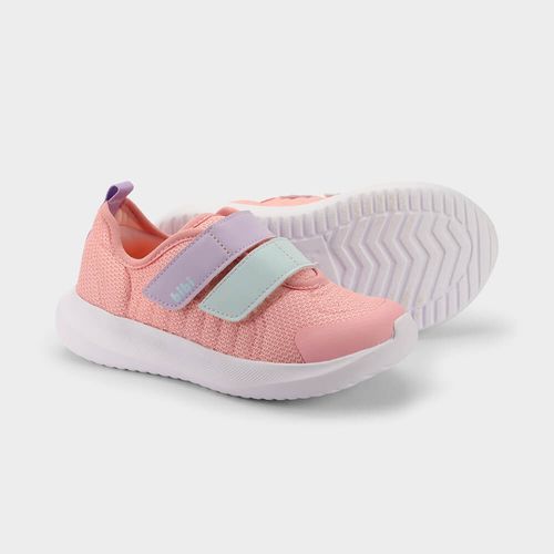 Tênis Infantil Bibi Flash Rosa com Azul