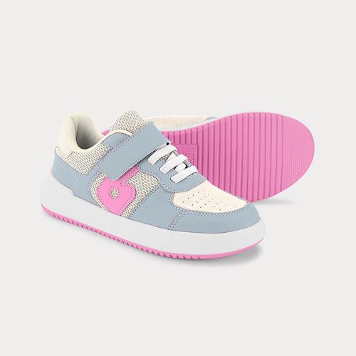 Tênis Infantil Bibi B College Azul Branco com Azul
