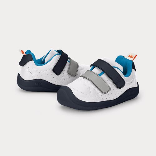 Tênis Infantil Bibi Fisioflex 5.0 Branco com Azul