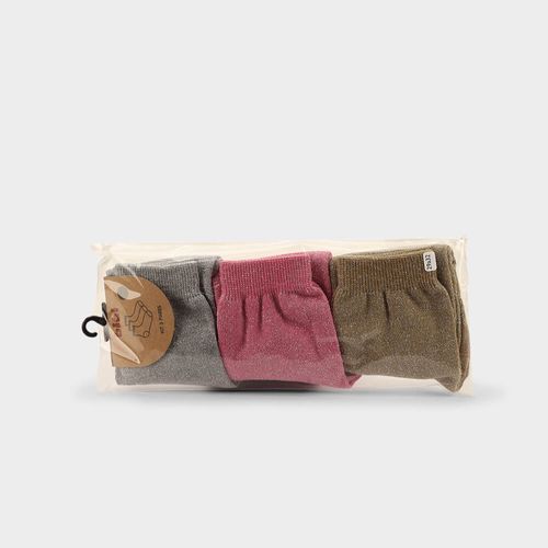 Kit de Meias Infantis Kids III com Glitter 1178136