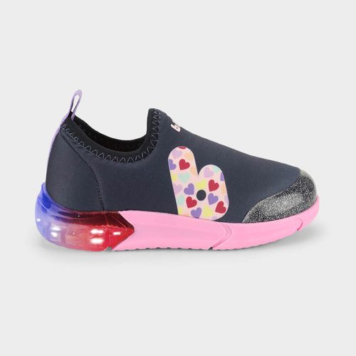 Tênis Infantil Bibi Space Azul Marinho com Rosa