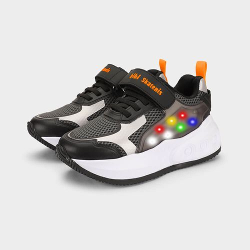 Tênis de Rodinhas com LED Infantil Bibi Skatenis Light 2.0 Preto
