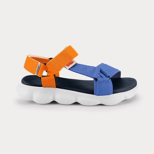 Sandália Infantil Bibi Sandals Sport Azul e Laranja