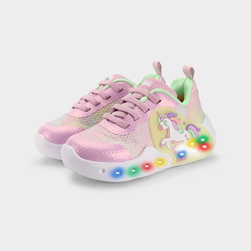 Tênis Infantil Bibi Fun Light Rosa de Unicórnio