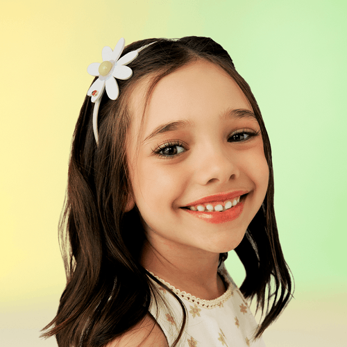 Tiara Infantil Bibi Branca de Flor