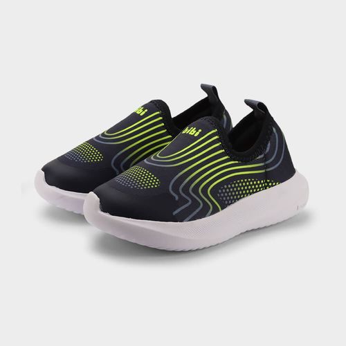 Tênis Infantil Masculino Bibi Flash Azul-Marinho e Verde