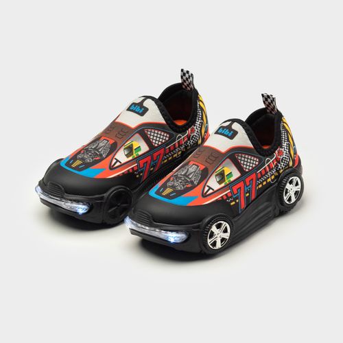 Tênis Infantil com LED Bibi Turbo Preto