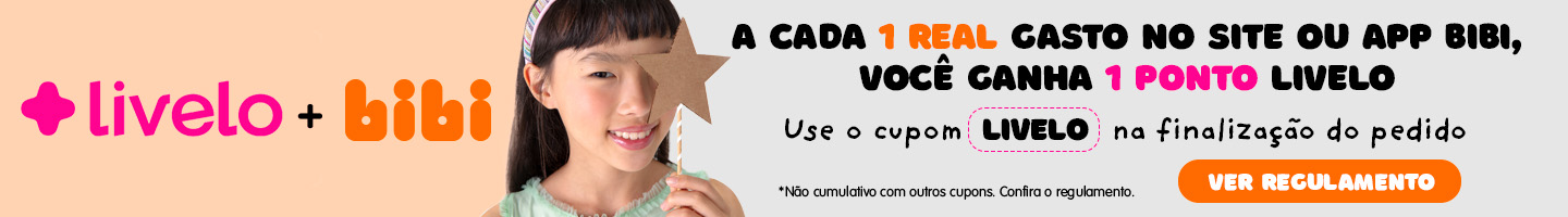Banner de regras da Bibi+Livelo 